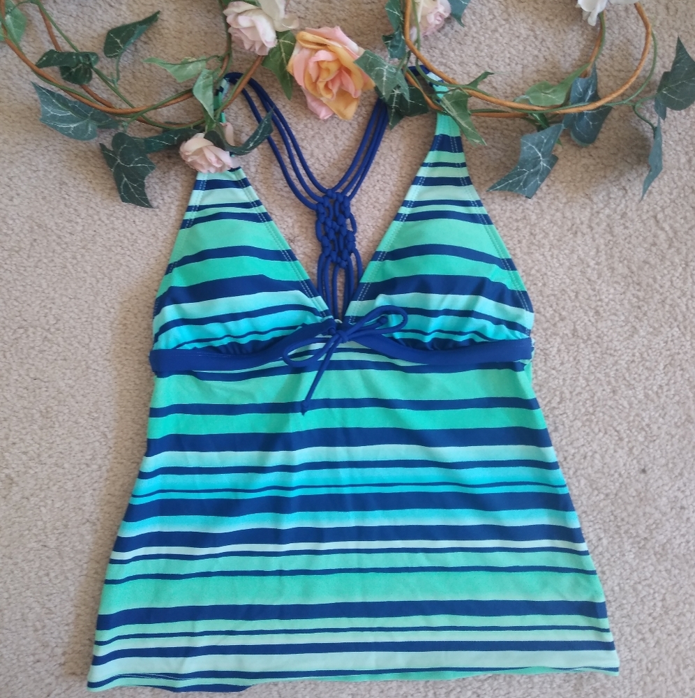 💮Striped Tankini